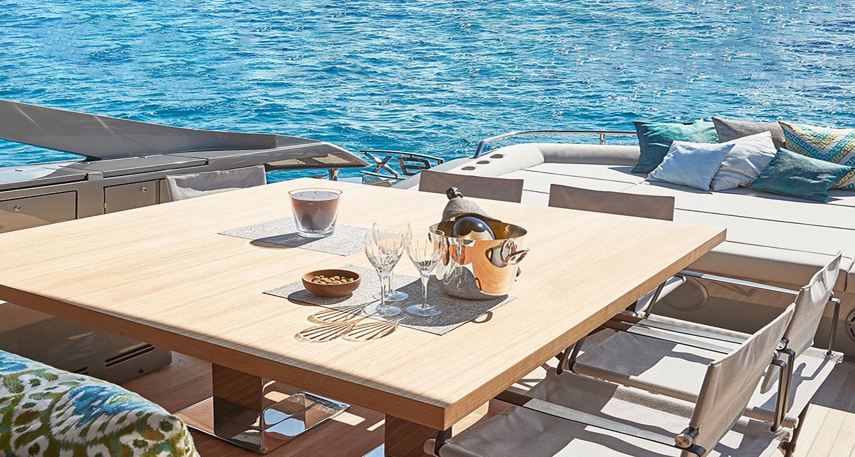 Elegant yachts cruising near Ibiza, showcasing the luxurious yachting lifestyle.
